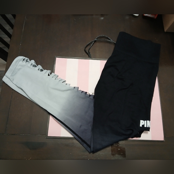 VS PINK COOL & COMFY CUT OUT TIGHTS - Picture 4 of 13